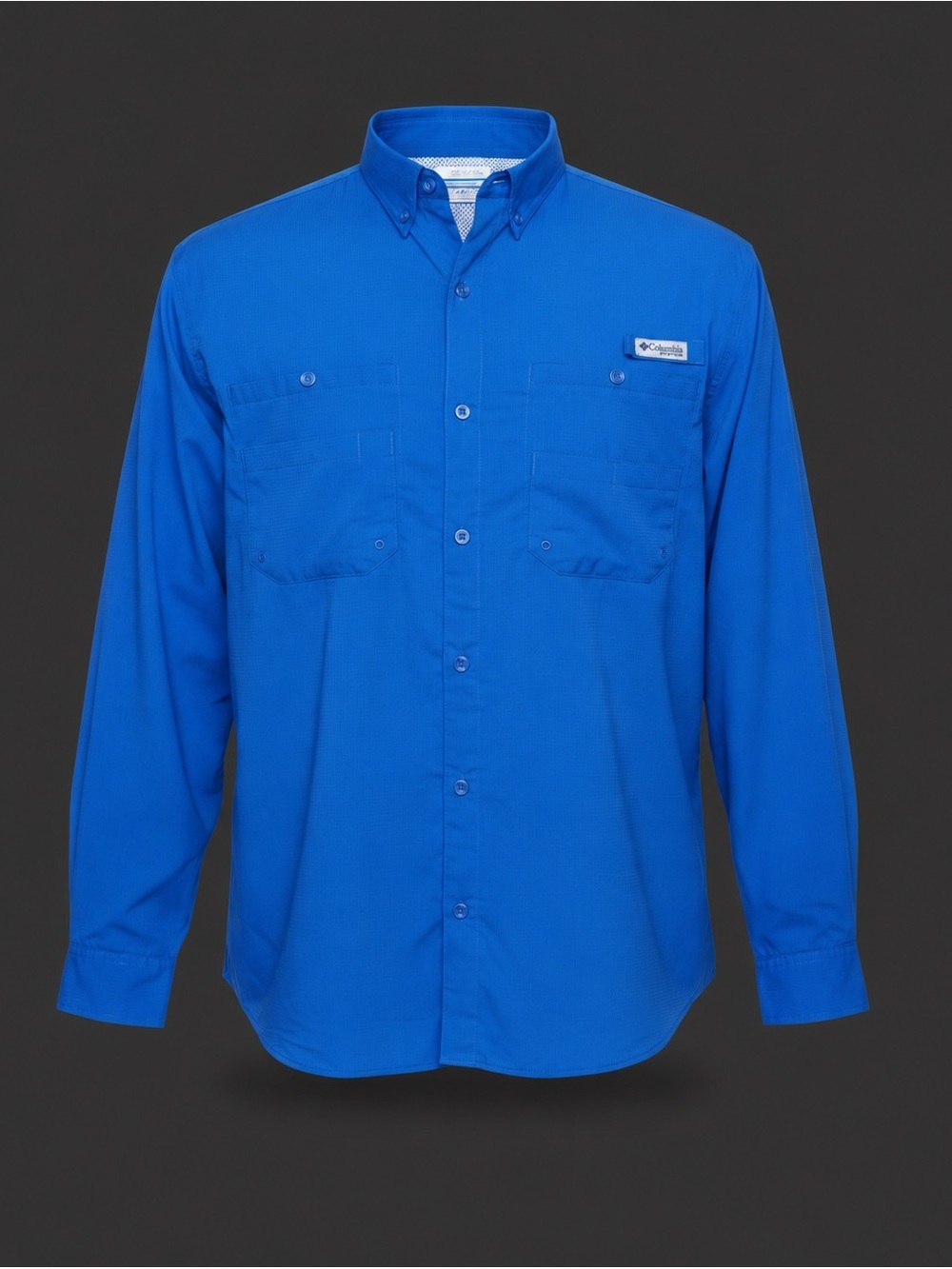 Columbia PFG Omni-Shade Polo Shirt Men’s 3X Blue Performance Fishing Golf